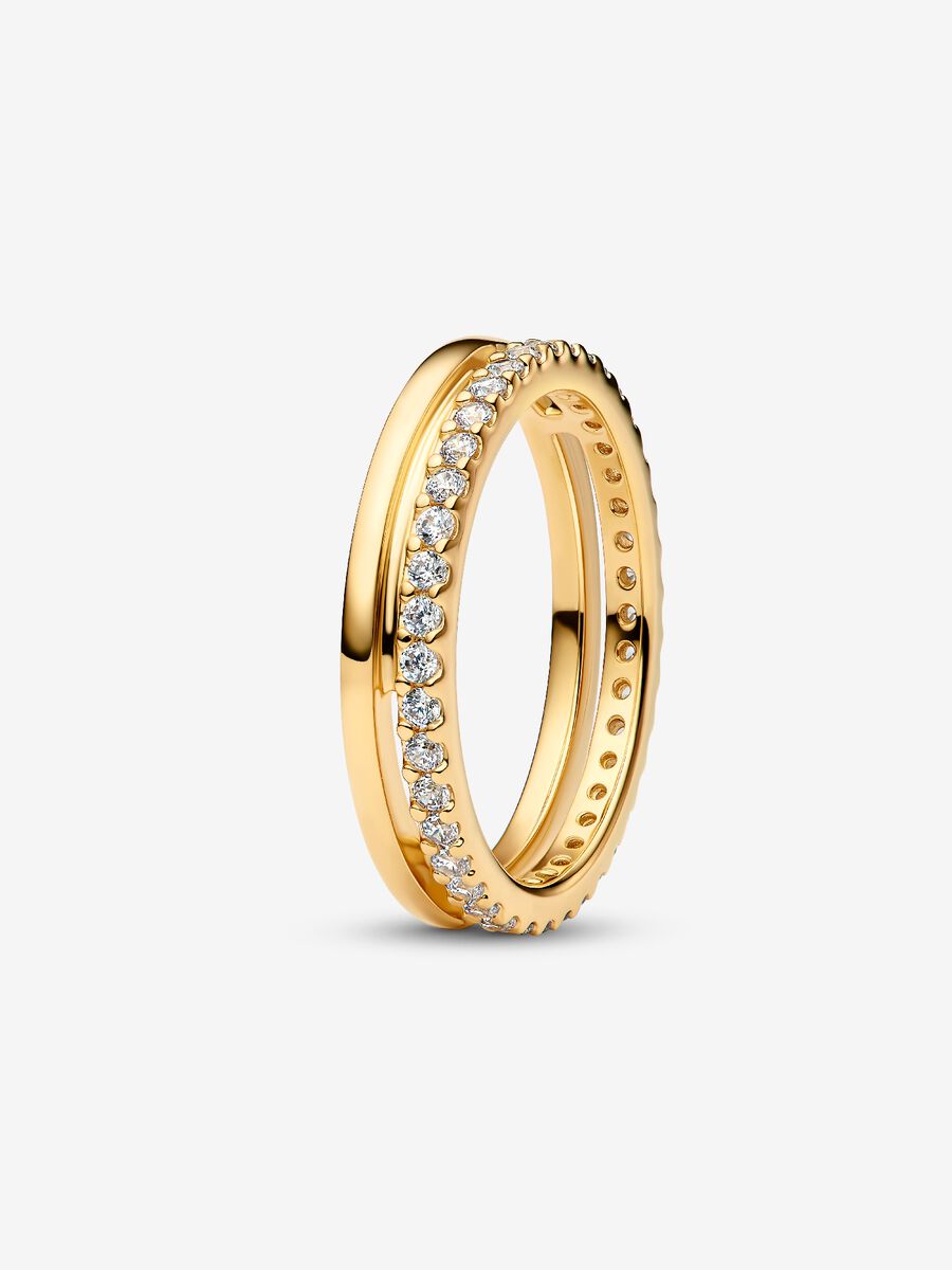 Bague En Or 14 Carats - Taille 60 - Occasion - Or Jaune - Modèle Avec Motif