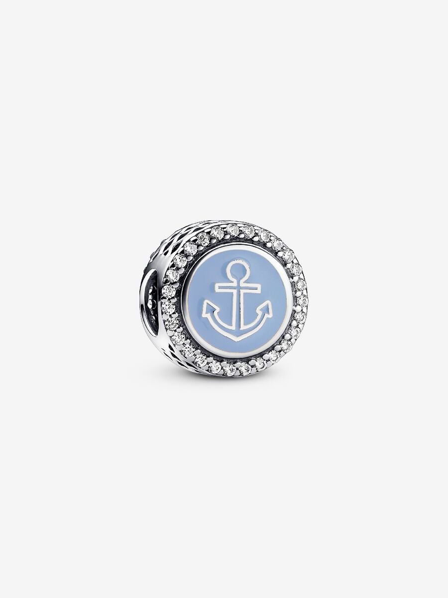 Ciondolo pendente a forma di ancora, per bracciale, in argento Sterling 925, compatibile con i braccialetti Pandora, regalo per lei. - Italia Ciondolo pendente a forma di ancora, per bracciale, in argento Sterling 925, compatibile con i braccialetti Pandora, regalo per lei. - Italia