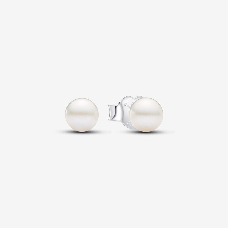 Boucles D'oreilles Argent Sterling Avec Perles De Culture D'eau Douce - Marque Rose-Mimosa