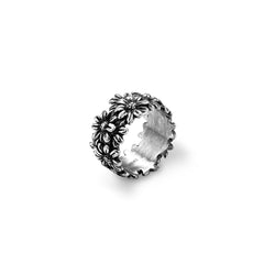 Anello Fascia Margherite Anello in Argento 925