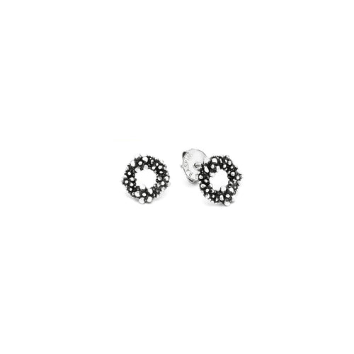Orecchini Bottone Millefiori Orecchini in Argento 925