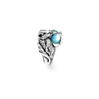 Anello blue jaguar Anello in Argento 925, madreperla e quarzo