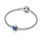 Charm Pandora in argento sterling a forma di stella blu - CHARM