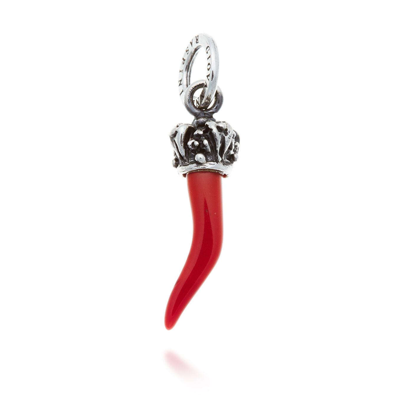 Charm Corno Rosso Corona