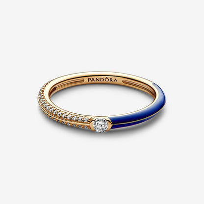 Anello Pietre Luminose & Smalto Blu Pandora ME