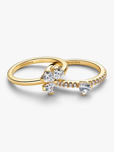 Anello Quadrifoglio Luminoso Divisibile Finitura in Oro