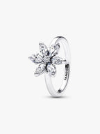 Anello Herbarium Fiore Luminoso Argento Sterling 925