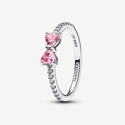 Anello Fiocco Luminoso Rosa