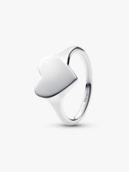 Anello Cuore da incidere Argento Sterling 925