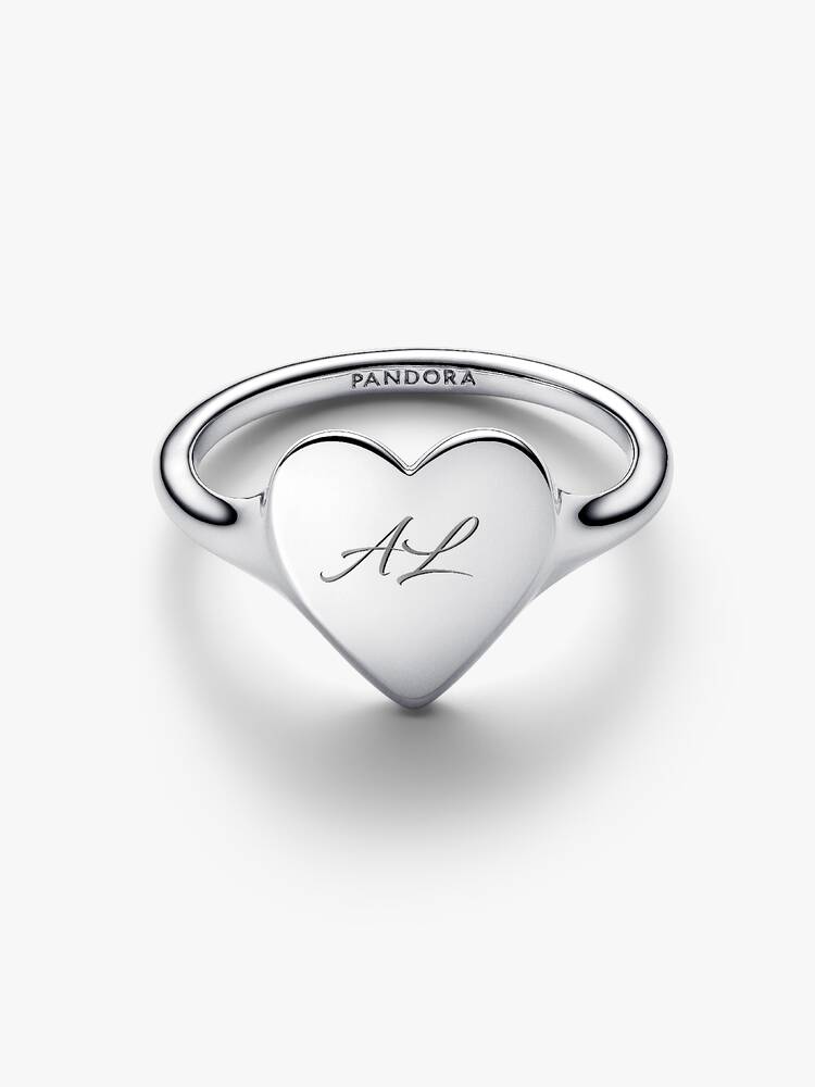 Anello Cuore da incidere Argento Sterling 925