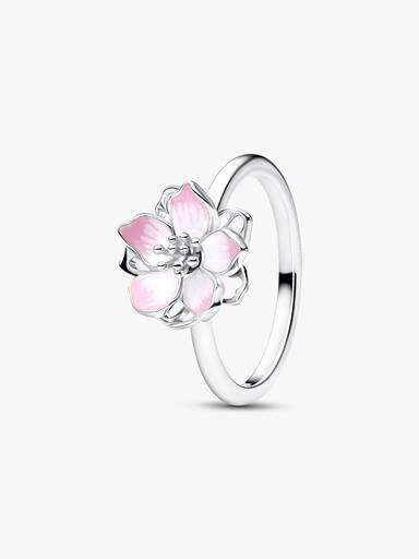 Anello Fiore di Ciliegio Argento Sterling 925