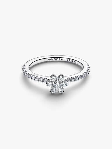Anello Fiore Luminoso Argento Sterling 925