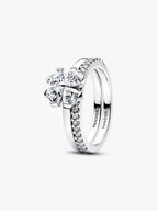 Anello Quadrifoglio Luminoso Divisibile Argento Sterling 925