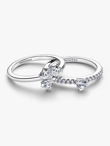 Anello Quadrifoglio Luminoso Divisibile Argento Sterling 925