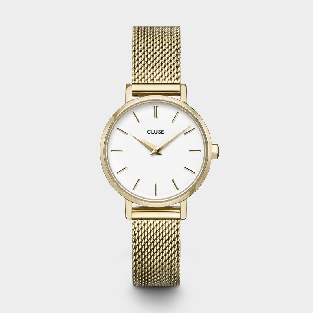 La Bohème Petite Mesh White, Gold Colour