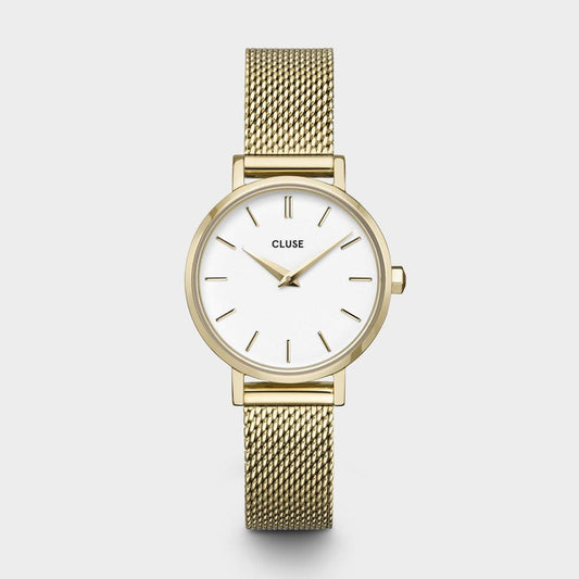 La Bohème Petite Mesh White, Gold Colour