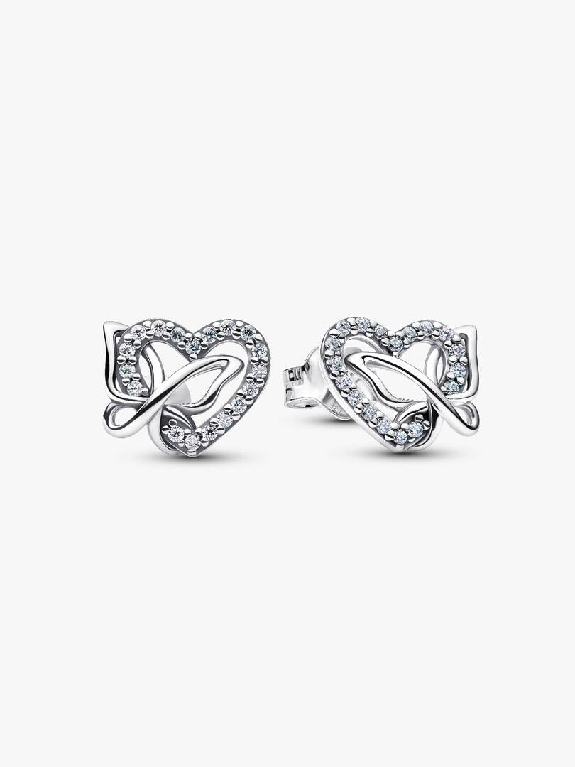 Orecchini Cuore e Farfalla Argento Sterling 925