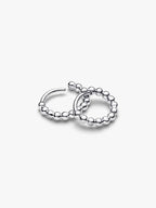Orecchini Cerchi Piccoli Sfere con punto luce Argento Sterling 925