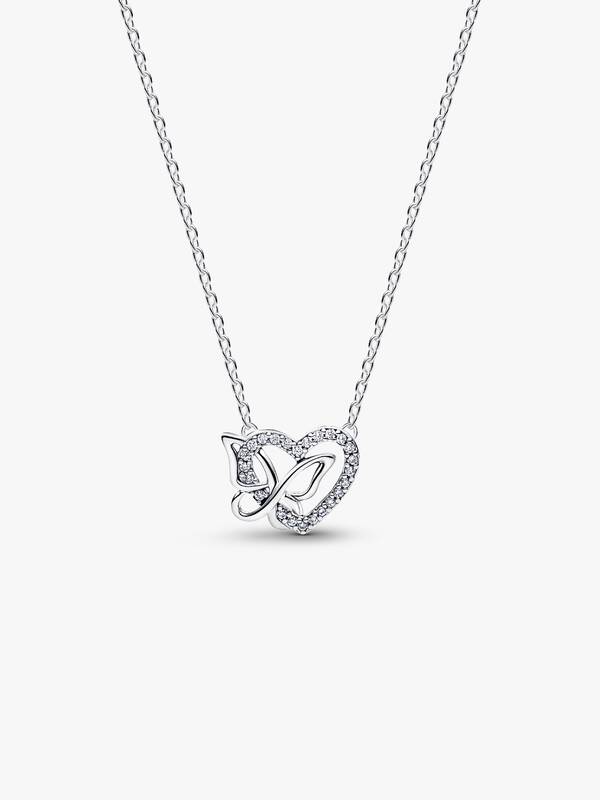 Collana Cuore e Farfalla Argento Sterling 925