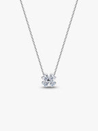 Collana Quadrifoglio Luminoso Argento Sterling 925