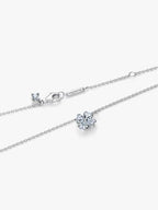 Collana Quadrifoglio Luminoso Argento Sterling 925