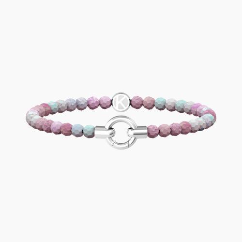 Bracciale MAMANONMAMA Agata rosa striata