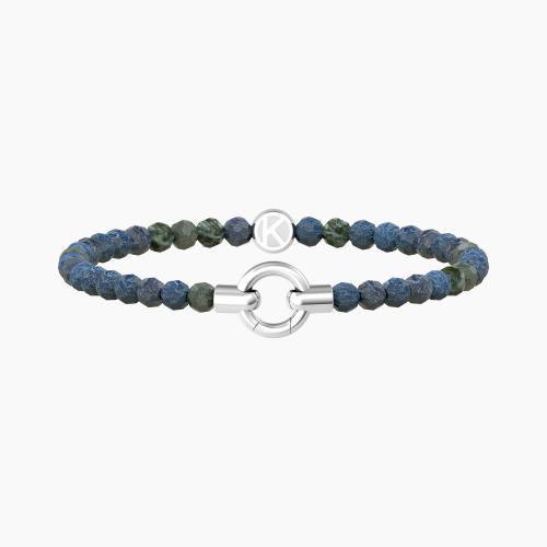 Bracciale MAMANONMAMA Agata azzurra striata