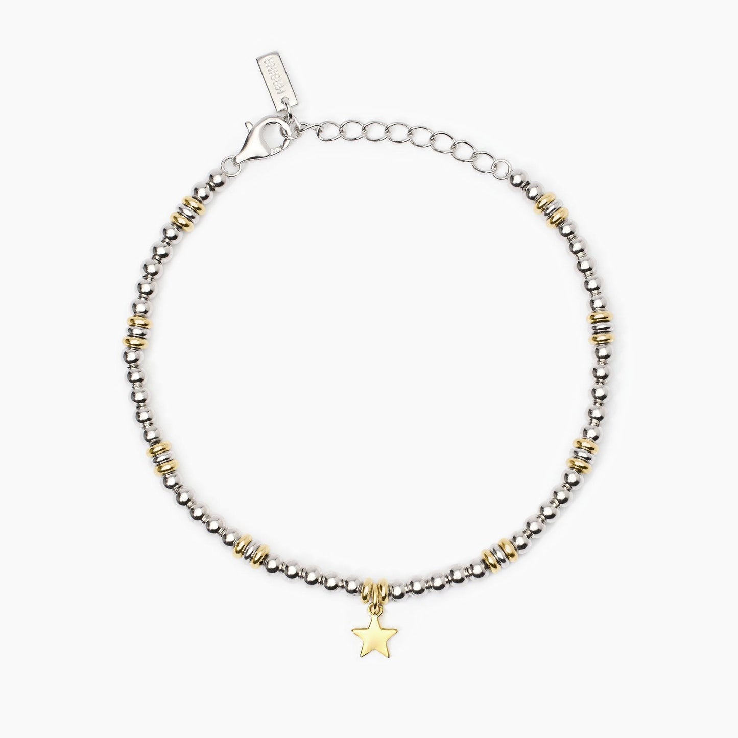 Bracciale Mabina in Argento Placcato Oro con Stella