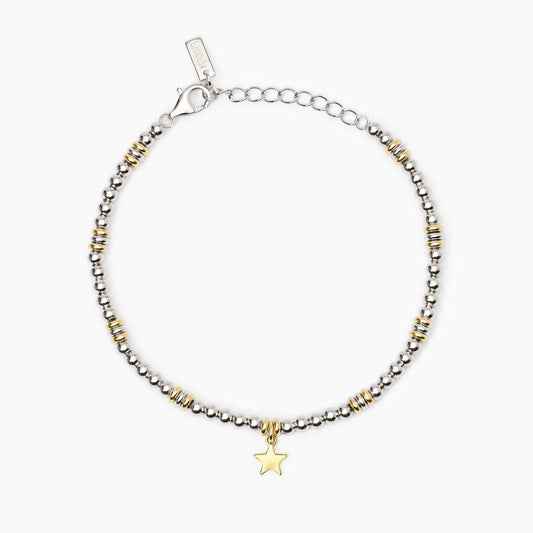 Bracciale Mabina in Argento Placcato Oro con Stella