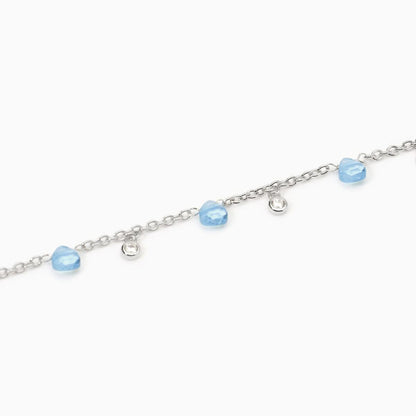 Bracciale con elementi in glass azzurro BEAUTY CODE