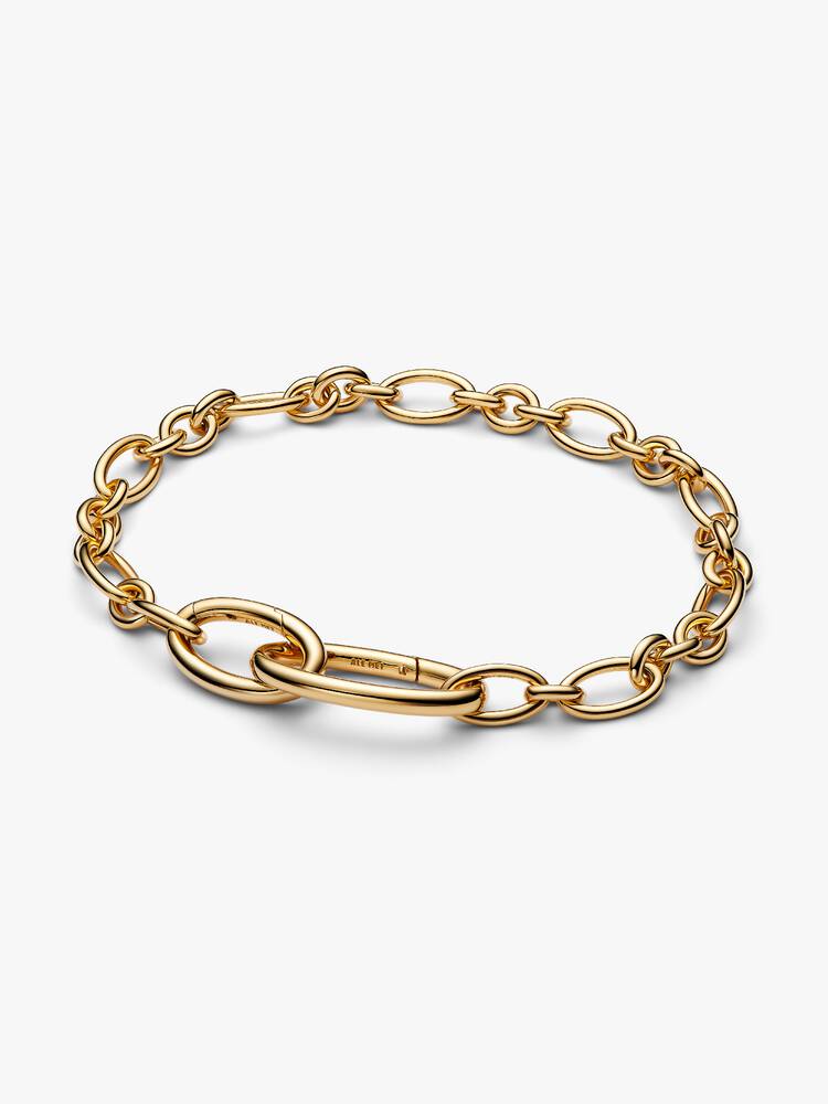 Bracciale Maglia Link Ovale Pandora ME Esclusiva lega metallica rifinita in Oro