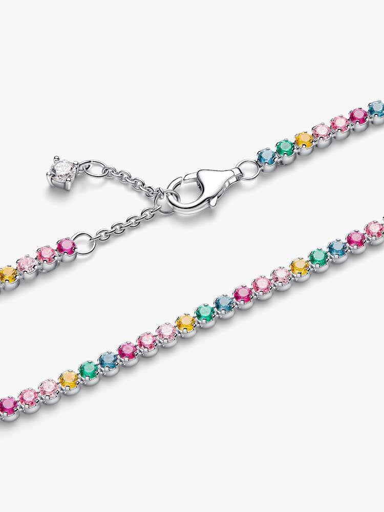Bracciale Tennis Multicolore Argento Sterling 925