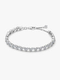 Bracciale Cuori con Tre Pietre Argento Sterling 925