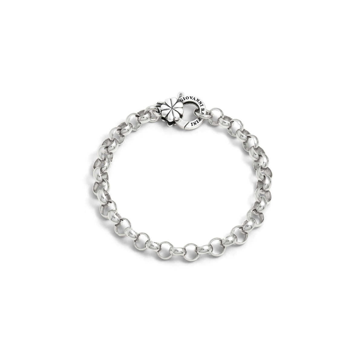 Bracciale Rolò chiusura quadrifoglio