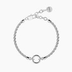 BY YOU COLLECTION | DUETTO  Bracciale componibile con catena corda in acciaio