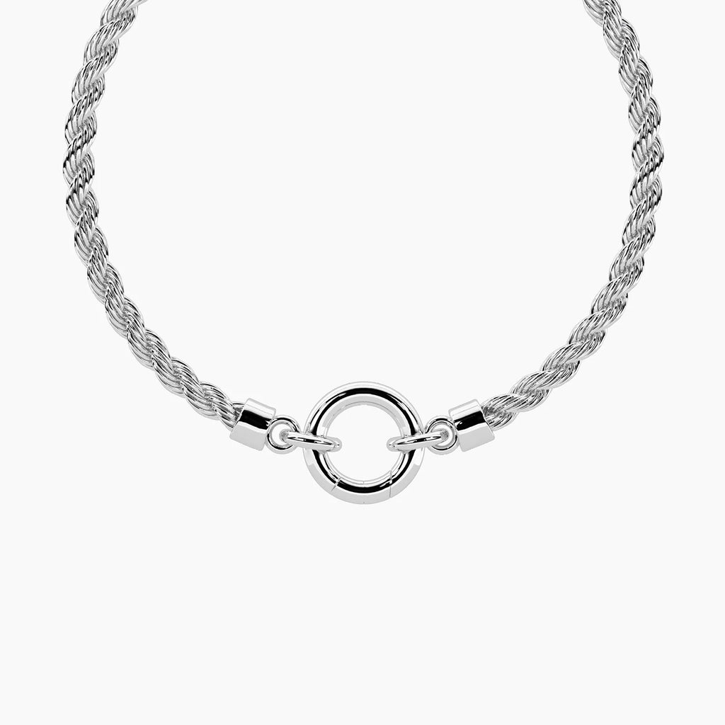 BY YOU COLLECTION | DUETTO  Bracciale componibile con catena corda in acciaio