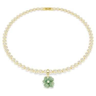 Charm Idyllia Quadrifoglio Verde Placcato color oro - CHARM