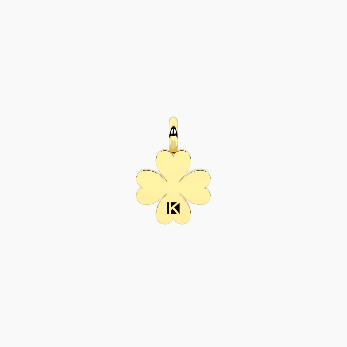 BY YOU COLLECTION | SYMBOLS  Ciondolo dorato con quadrifoglio in cristalli QUADRIFOGLIO