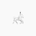 BY YOU COLLECTION | SYMBOLS  Ciondolo cavallino in acciaio con cristallo CAVALLO