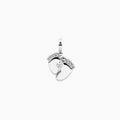 BY YOU COLLECTION | SYMBOLS  Ciondolo piedini in acciaio con cristalli PIEDIN