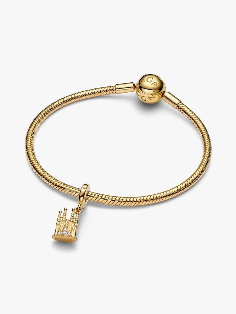 Charm Pendente Sagrada Família di Barcellona Ricoperto in oro 14k"