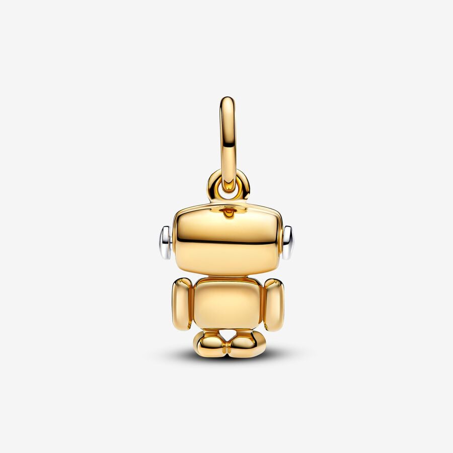 Charm Pendente Robot con Testa Girevole