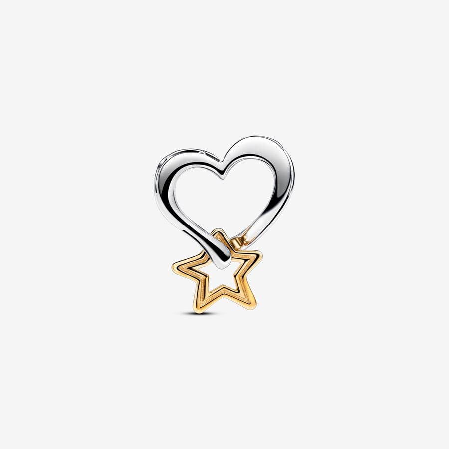 Charm Openwork Cuore e Stella "My Lucky Star"