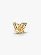 Charm Openwork Farfalla Finitura in Oro