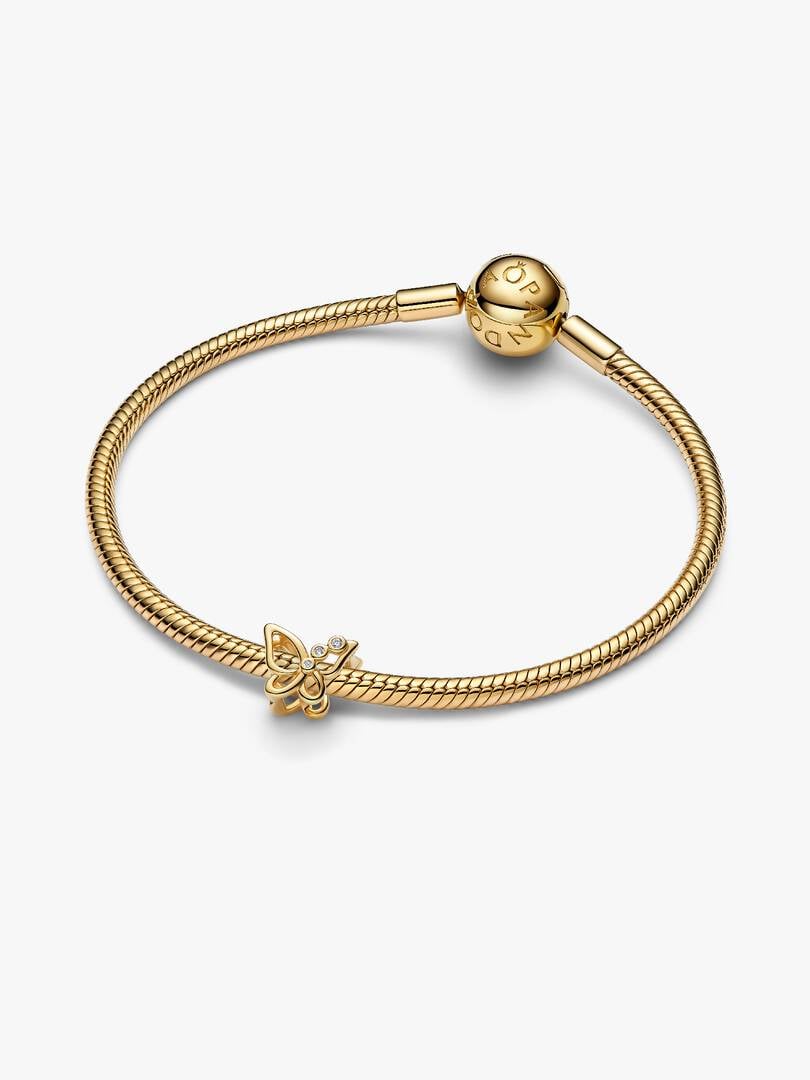 Charm Openwork Farfalla Finitura in Oro