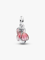 Charm Pendente Fiore "Thank you" Argento Sterling 925