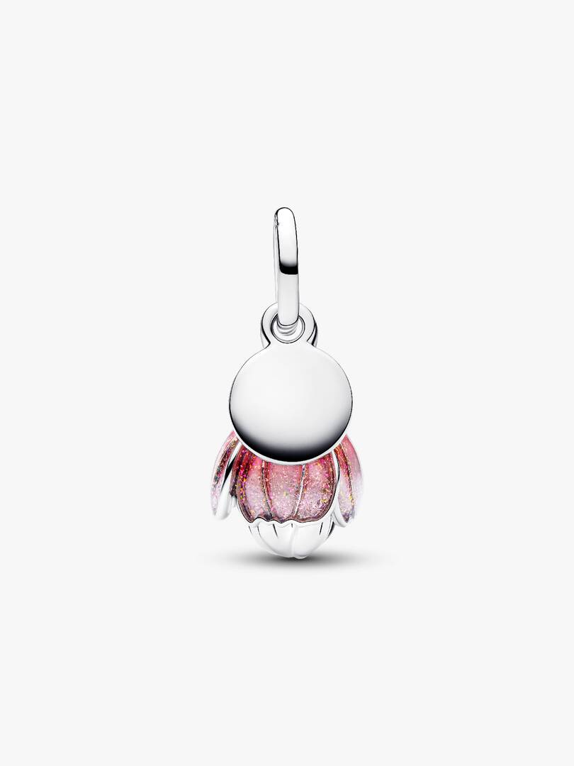 Charm Pendente Fiore "Thank you" Argento Sterling 925