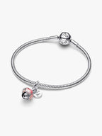 Charm Pendente Fiore "Thank you" Argento Sterling 925