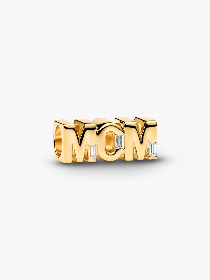 Charm "Mom" Finitura in Oro