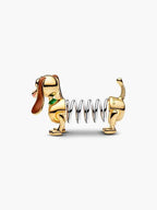 Disney Pixar, Toy Story, Slinky Argento Sterling 925, Esclusiva lega metallica rifinita in Oro